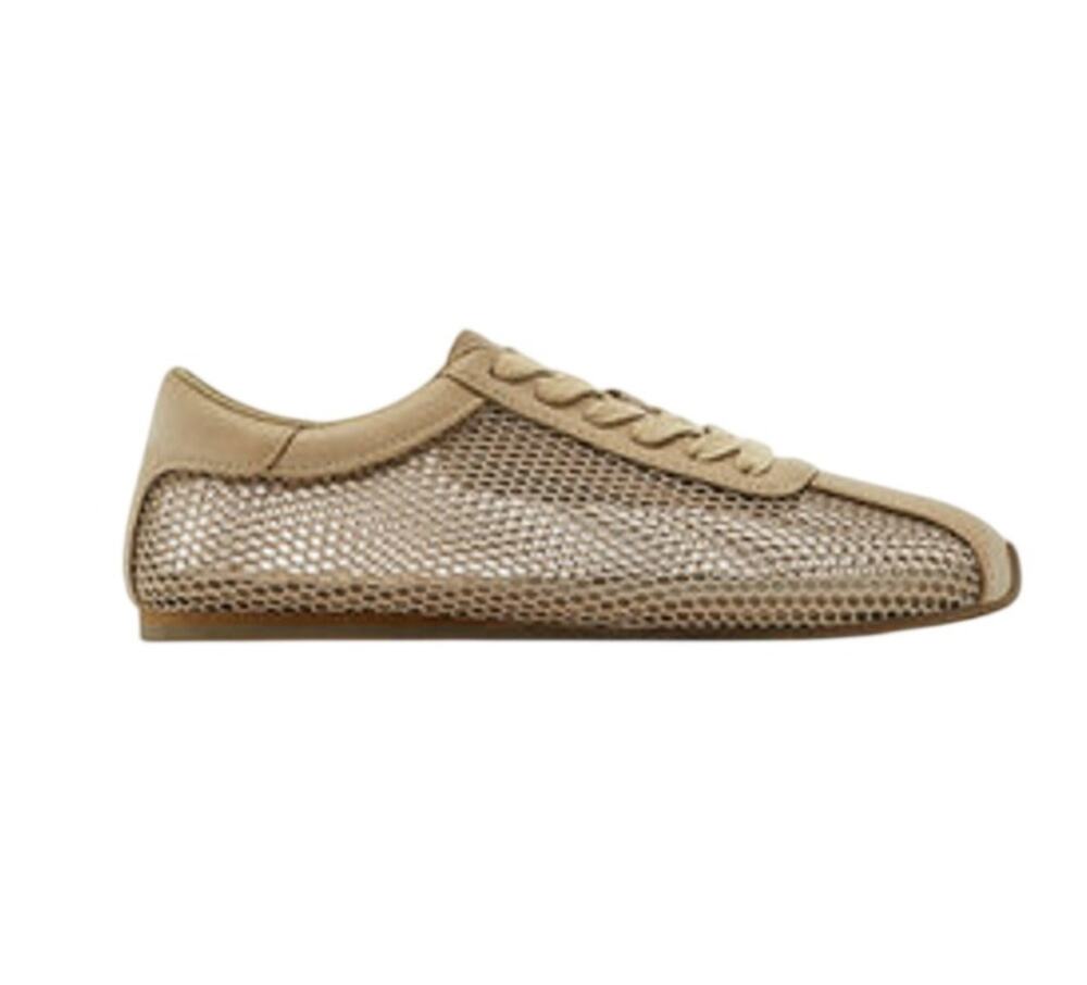 Massimo Dutti Sleek Brown Mesh Sneakers Size 40/ US 4